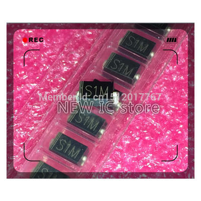 

Free Shipping 500pcs/lot SMD rectifier diodes GS1M making S1M SMA DO-214AC new original