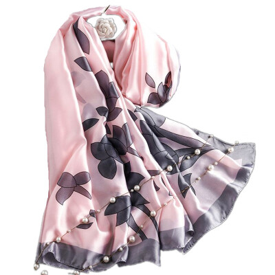 

Шарфы Wrap Shawl Silk-Satin Scarf Women Ladies Soft Long Printing (180 см * 90 см)