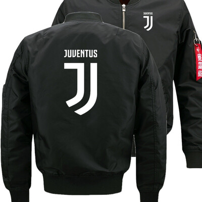 

Juventus JT Bomber Flight Flying Jacket Winter thicken Warm Zipper Men Jackets Anime Mens Casual Coat