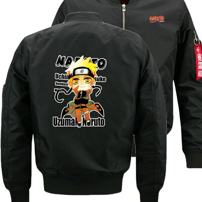 

UZUNAN One piece Bomber Flight Flying Jacket Winter thicken Warm Zipper Men Jackets Anime Mens Casual Coat