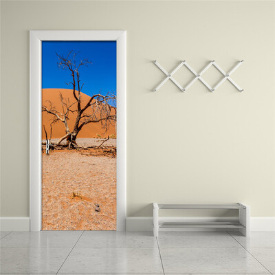 

Modern Desert Branch 3D Wall Mural Sticker Door Decoration Wallpaper Poster Restaurant Living Room Bedroom Door Mural 77ccmx200cm