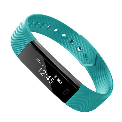 

ID115 Smart Bracelet Fitness Tracker Step Counter Activity Monitor Band Vibration Wristband
