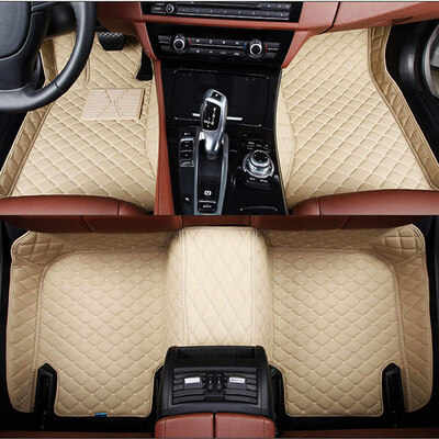 

Purple wind chime car mat special car surrounded by leather Buick Yinglang Lang Yi magotan Tianyi Bo Yue Weilang vv7s Fu Rui Si Qi Jun Audi a4l single layer - warm rice