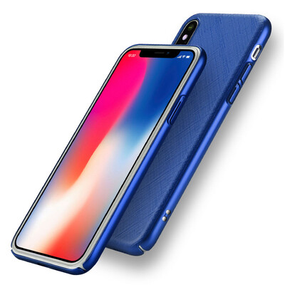 

Fly create iphone X Mobile Shell Apple X10 Mobile Phone Cases Cross Pattern Anti-drop Full Hard Blue