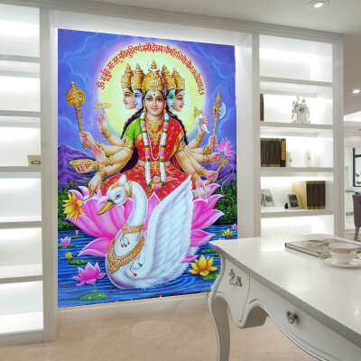 

Custom 3d mural wallpaper Thailand yoga India Buddha Bodhisattva mural wallpaper