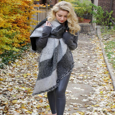 

2018 осень и зима мужчины и женщины носят шерсть плед шарф леди кашемир шарф широкий плед длинный платок обертывание одеяло теплый