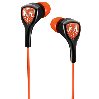 

SOMIC P1 In-ear mobile phone/ipad gaming headset Music earplug with voice tube Black with orange