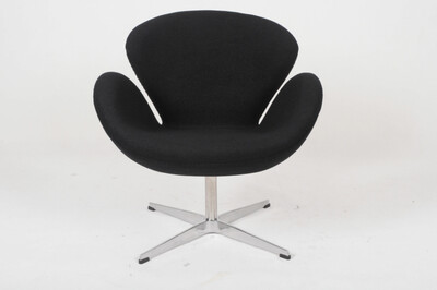 

Swan Chair Black(Шерсть-черный