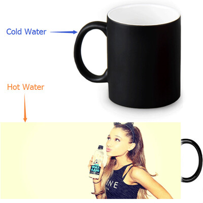 

Ariana Grande 350ml12oz Heat Reveal Mug Color Change Coffee Cup Sensitive Morphing Mugs Magic Mug Milk Tea Cups