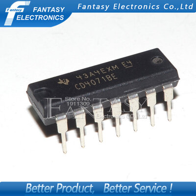

10PCS CD4071BE DIP14 CD4071 DIP new and original IC free shipping