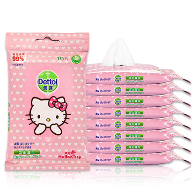 

Dettol Dettol гигиенические салфетки Hello Kitty Limited Edition 10 шт. * 8 Упаковка