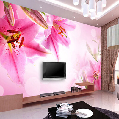 

Custom 3D Photo Wallpaper Wall Mural Chinese-style Beautiful Flowers Living Room Sofa Background Wall Papers Mural Contact Paper