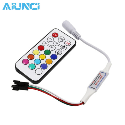 

21 Ключи RGB Мечта Магия Цвет контроллер с 300 видов эффектов DC5V для WS2812B Светодиодные полосы модуль