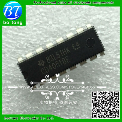 

100PCS CD4051BE DIP16 CD4051 DIP new&original IC free shipping
