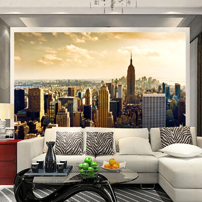 

Custom 3D Photo Wallpaper For Living Room Sofa TV Background Wall Mural Wallpaper City Building Wall Covering Paper Home Decor