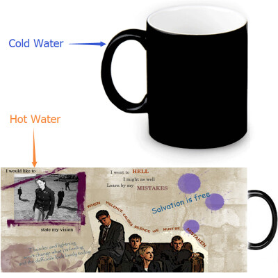 

The Cranberries 350ml / 12oz Heat Reveal Mug Color Change Чашка кофе Чувствительные морфинг-кружки Волшебная чашка для чайных чашек