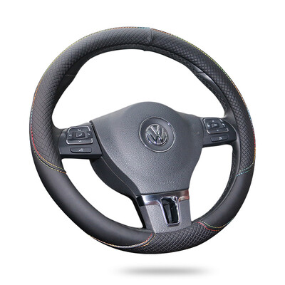 

BOLISH Ford models dedicated Fu Rui Si Meng Diou Fox wings Bo Ruijie four seasons universal leather steering wheel cover BT02 black