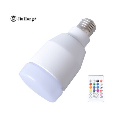 

Музыка Воспроизведение LED RGB Colorful Dimmable E27 Беспроводная лампочка для подсветки Bluetooth 7W LED Holiday Light Lamp