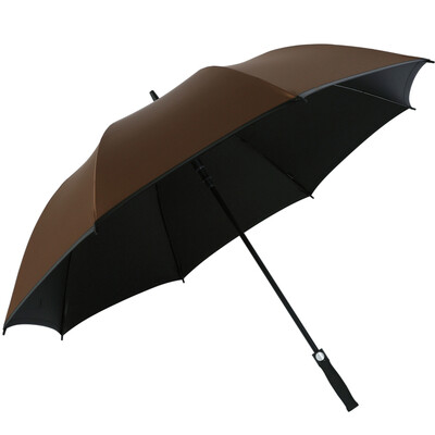 

Paradise umbrella carbon fiber bone increase hit black plastic self-opening straight business umbrella 3831E camel