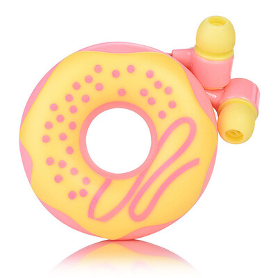 

Cute Donuts Macarons Earphones 35mm in-ear Stereo Earbuds with mic Earphone Case for iPhone Xiaomi Girls Kid MP3 Gift