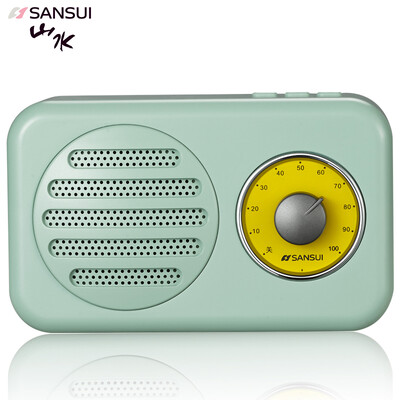 

Landscape SANSUI T1 Bluetooth Speaker Computer Wireless Portable Speakers Mini Sound Card Cannon Mobile Phone Subwoofer Green