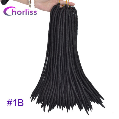 

Chorliss 18Faux Locs Crochet Braids Hair Synthetic Braiding Hair Extensions 24 Strandspack 100 gpack Purple Brown Bule Color