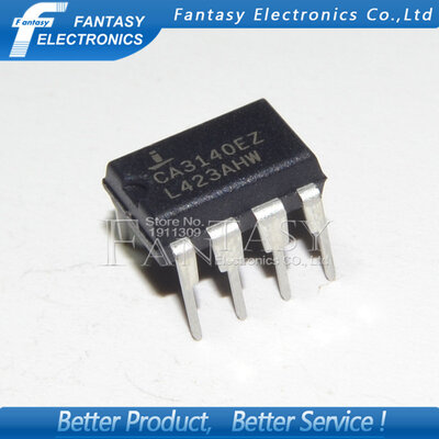 

10PCS CA3140EZ DIP8 CA3140 DIP 4.5MHz BiMOS Operational Amplifier with MOSFET Input/Bipolar Output CA3140E free shipping