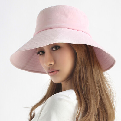 

Women Fashion Anti-uv quick-drying Sunbonnet Pink Lovely sunhat summer caps Brown Windproof Sunscreen rope folding Hats