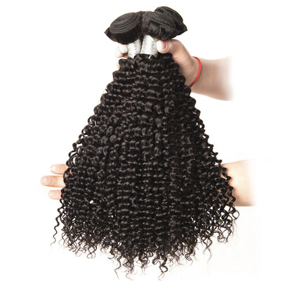 

T-top Hair Afro Kinky Curly Weave 100 Virgin Human Hair Bundles Natural Color Hair Extension 3 Pieces