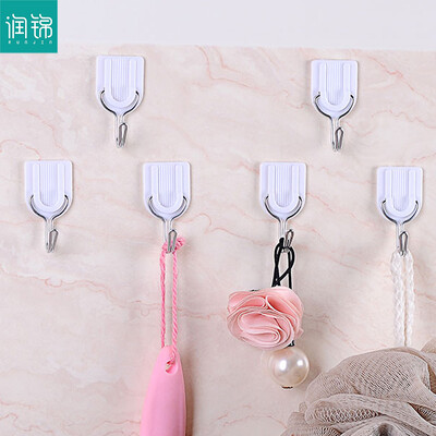 

Run Jin no trace hook strong hook stickers nail-free kitchen bathroom bathroom hook round 2 Pack RJ-1400