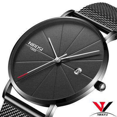

2018 Brand Fashion Whole Black Mesh Band Wrist Watch Luxury Women Black Quartz Watches Gift Relogio Feminino Free Shipping