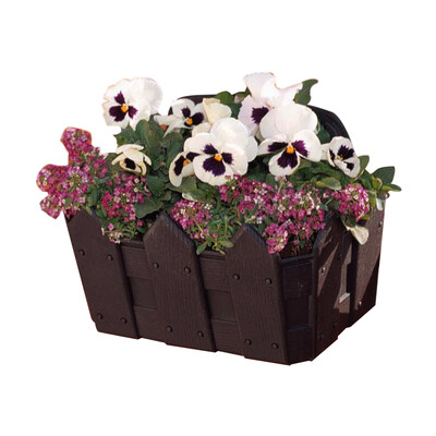 

Alice IRIS Wood Hurricane Wall Hanging Pot 250 Deep Tea Environmental Resin Flower Pot