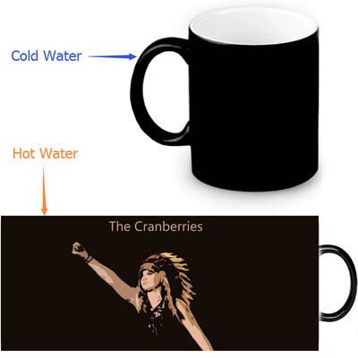 

The Cranberries 350ml12oz Heat Reveal Mug Color Change Coffee Cup Sensitive Morphing Mugs Magic Mug Milk Tea Cups