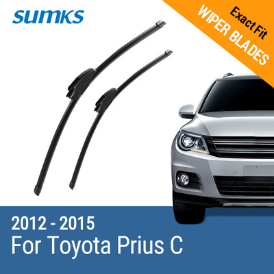 

SUMKS Wiper Blades for Toyota Prius C 26"&15" Fit Hook Arms 2012 2013 2014 2015