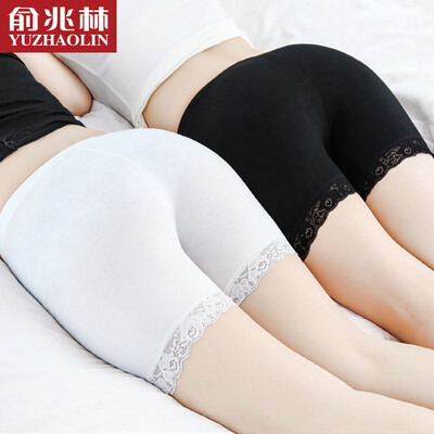 

Yu Zhaolin Ms. Security Брюки Anti-Light Medium Waist Black and White 3 цвета Модальное нижнее белье Кружева Comfort Leggings