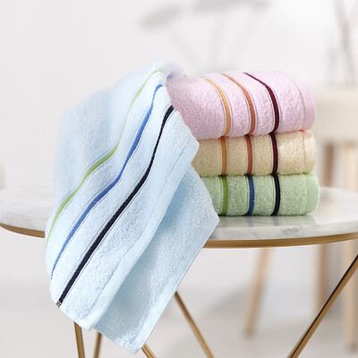 

Jie Liya Grace cotton comfortable towel colorful wash towel soft absorbent adult cotton couple wash satin stalls striped value towel two loaded
