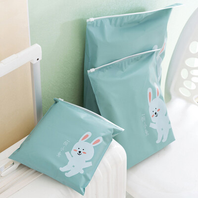 

Shoujie shoes bundle pocket cartoon waterproof zipper storage bag bundle pocket home travel sorting finishing bag 3 large suit JD-SN-33 Meng Xiaotu