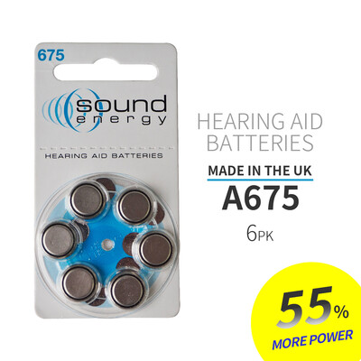 

675A 675 A675 PR44 Батареи для слуховых аппаратов 6Pcs / lot Высокоэффективные батареи для аккумулятора Cochlear Aear