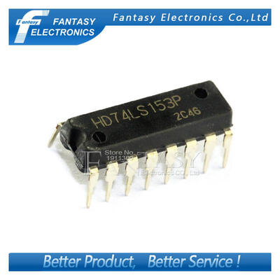 

10PCS HD74LS153P DIP16 HD74LS153 DIP SN74LS153N 74LS153 new and original IC free shipping