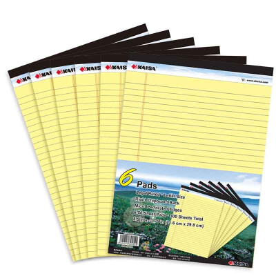 

Kaiser (KAISA) 00554 A4 yellow legalpad paper (with tape) 50 pages (210 * 297mm) 6 this equipment