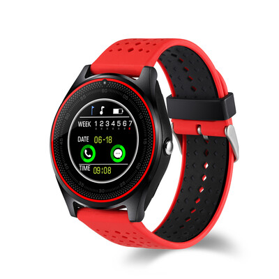 

Smart Watch V9 Support SIM card 2G Camera Sport Health MP3 music Clock men women Smartwatch For Android IOS smartphone