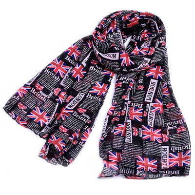 

JeouLy women scarves Style Euro London long scarf voile flag British printed scarves sunscreen shawls sjaal Foulard femme hi