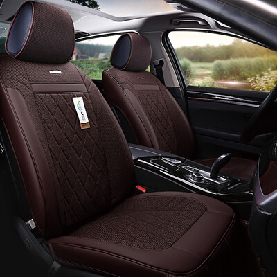 

Mubao four seasons GM seat cushion half surrounded by cushion cover breathable comfort binzhi CR-V Lang moving name map xt1607 coffee color factory straight hair