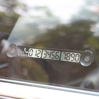 

Carlive Car lives CLS-201690 Car temporary stop sign Phone card Sunscreen Nightlight Car number Card Streetside Car supplies Simple version Silver