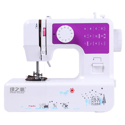 

Green source micro sewing machine mini household electric multi-function small eat thick mini pedal manual tailoring machine