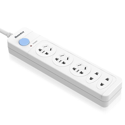 

Huntkey white 503 5 18 meters master switch socket row row plug board