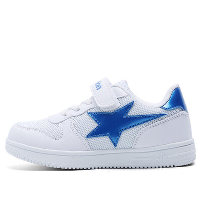

2018 New Summer Kids Shoes Boys Girls Sneakers Fashion Breathable Sport Solid White Children Casual Shoes EU28-38