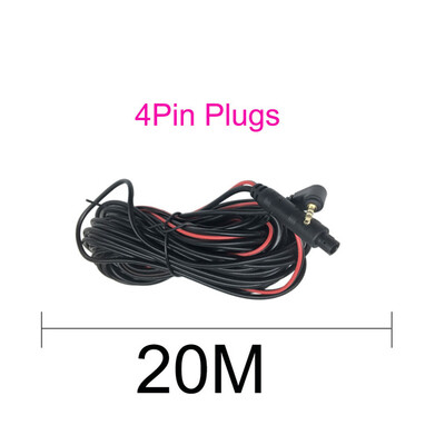 

4Pin DVR 10m 15m 20m Rear Car Camera Parking Plus Cable Dash Camera Rear View Camera Video Recorder gps Android Line