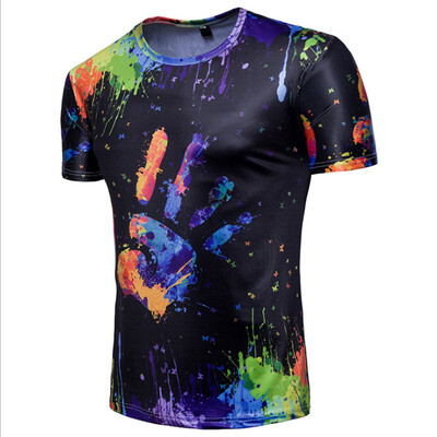 

Mens 3D T Shirt Printed T Shirt Casual Short Sleeve Street Style T Shirt