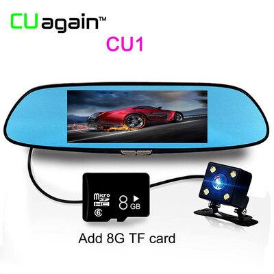

CU1 Mirror DVR 65inch Dual Lens Loop Recording Car Camera Motion Detection Parking Dash Cam Video Registrator FHD 1080P